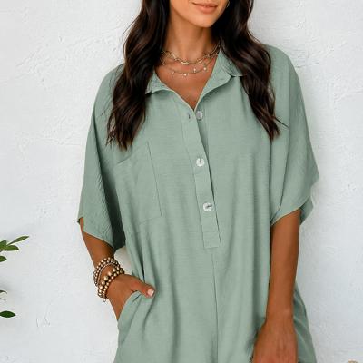 Sage Breeze Relaxed Romper