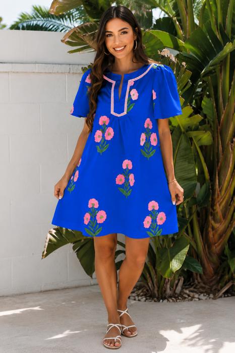 Bloom & Breeze Floral Shift Dress