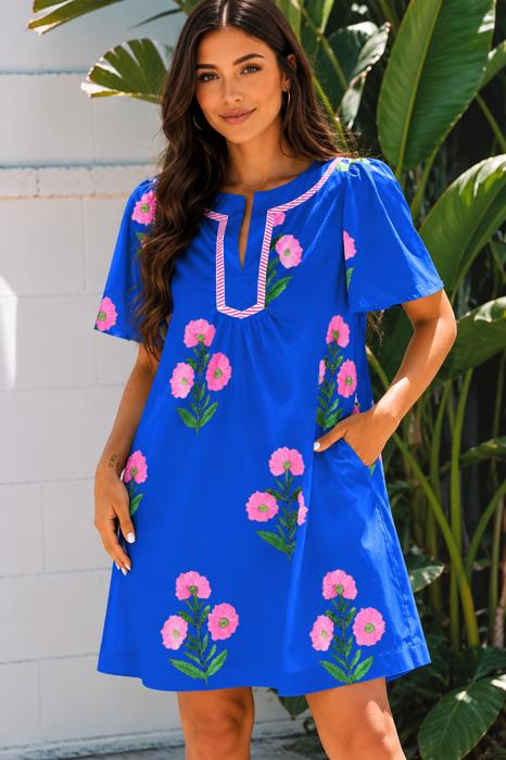 Bloom & Breeze Floral Shift Dress