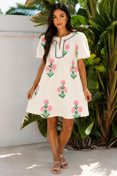 Bloom & Breeze Floral Shift Dress