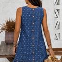 Bluebell Breeze Polka Dot Denim Dress