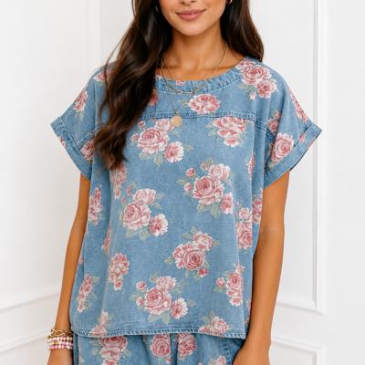 Rosie Denim Daydream Lounge 2pc Set