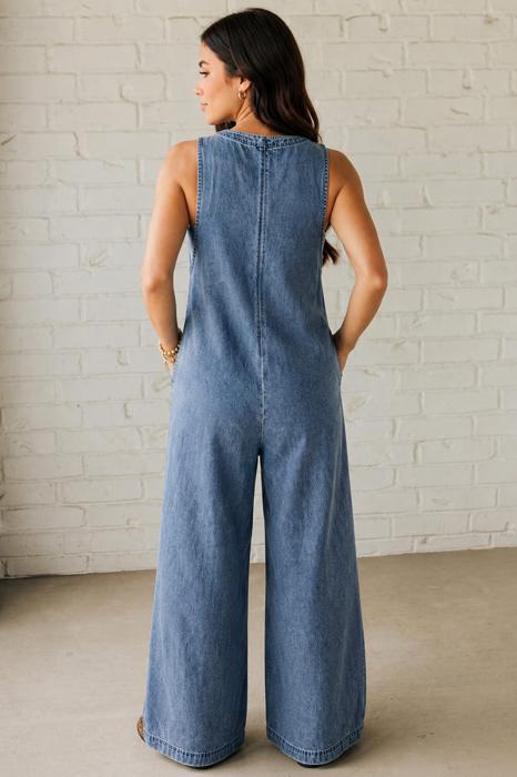 Blue Ridge Wanderer Denim Jumpsuit