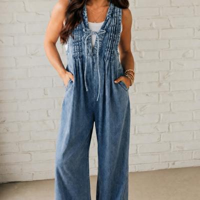 Blue Ridge Wanderer Denim Jumpsuit