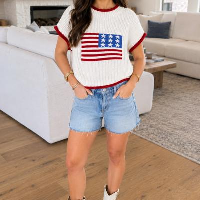 Stars & Stripes Cozy Knit Sweater
