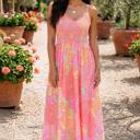  Peaches & Petals Maxi Dress