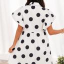  Midnight Dot Charm Mini Dress
