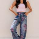  Blushing Garden Wide Leg Pants