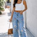  Meadowlight Floral Wide Leg Jeans