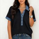  Midnight Denim Edge Henley Top
