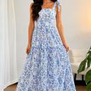  Bluebell Manor Tie-Shoulder Maxi Dress