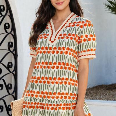 Tulip Grove Scallop Mini Dress