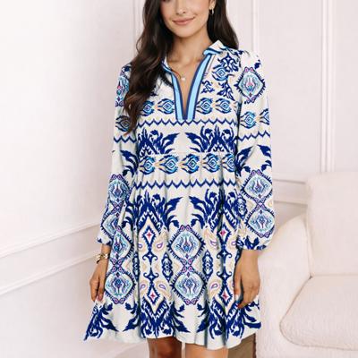 Mediterranean Breeze Boho Dress