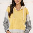  Sunny Stripe Colorblock Hoodie