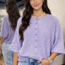  Lilac Cloud Button Cardigan