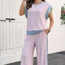  Pastel Ribbed Lounge Set