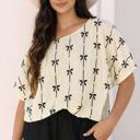  Bow Bliss Crinkle Top