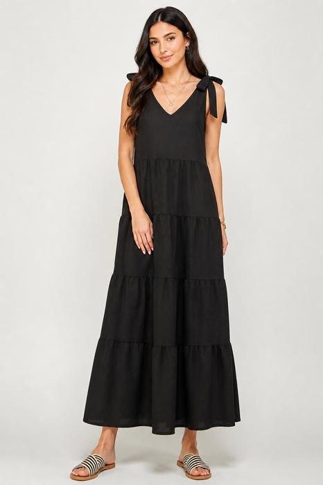 Sunlit Shores Tiered Maxi Dress