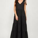  Sunlit Shores Tiered Maxi Dress