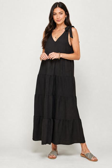 Sunlit Shores Tiered Maxi Dress