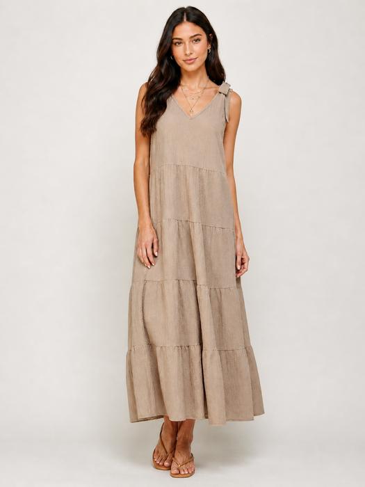 Sunlit Shores Tiered Maxi Dress