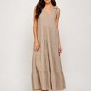  Sunlit Shores Tiered Maxi Dress