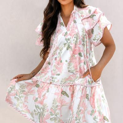 Blush Garden Whisper Ruffle Dress