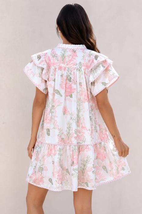 Blush Garden Whisper Ruffle Dress