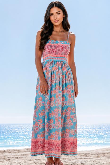 Coral Coast Blossom Maxi Dress