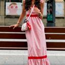  Cherry Coastline Tie-Shoulder Maxi Dress