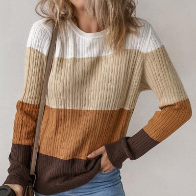 Autumn Horizon Cable Knit Sweater