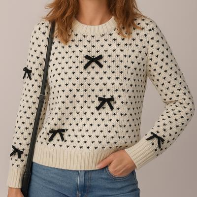 Sweet Bow Symphony Knit Sweater