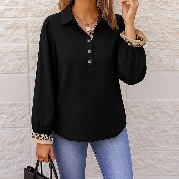 Wild Grace Contrast Blouse