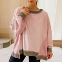  Blush Harmony Waffle Pullover