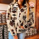  Southwest Cozy Sherpa Pullover