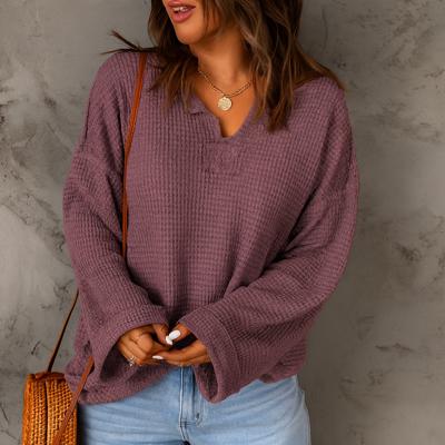 Mauve Bliss Waffle Knit Top