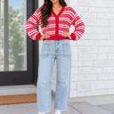  Blue Wander Cropped Barrel Jeans