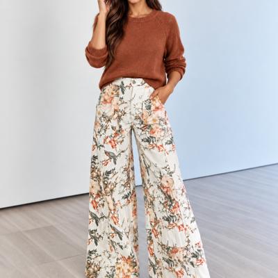 Vintage Bloom Wide Leg Jeans