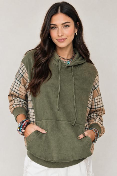 Countryside Cozy Plaid Hoodie