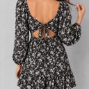  Midnight Floral Smocked Mini Dress