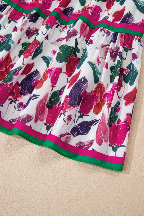 Tropical Bloom Bliss Mini Dress
