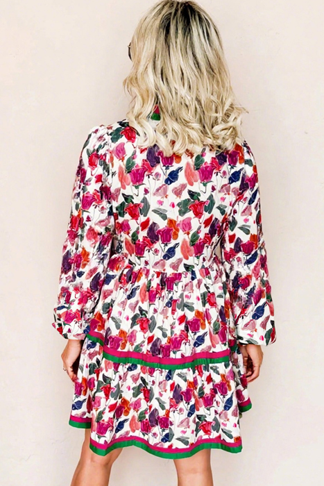 Tropical Bloom Bliss Mini Dress