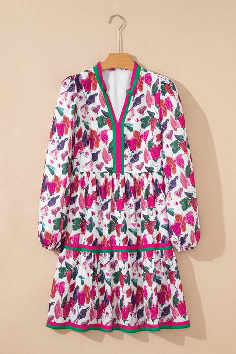 Tropical Bloom Bliss Mini Dress