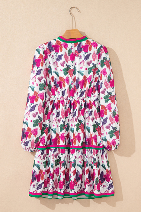 Tropical Bloom Bliss Mini Dress