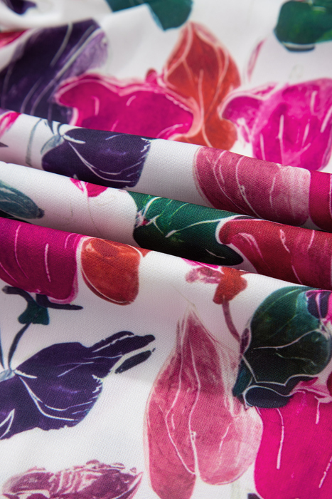 Tropical Bloom Bliss Mini Dress