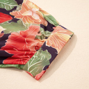  Botanical Bloom Ruffle Mini Dress