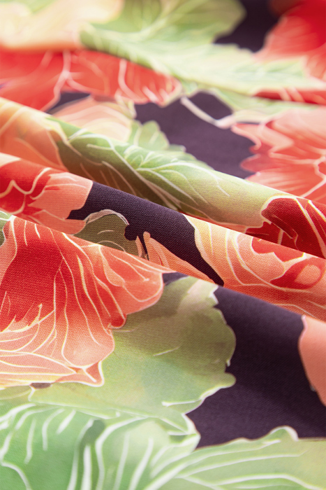 Botanical Bloom Ruffle Mini Dress