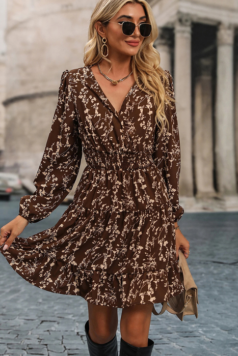 Cocoa Meadow Tiered Dress