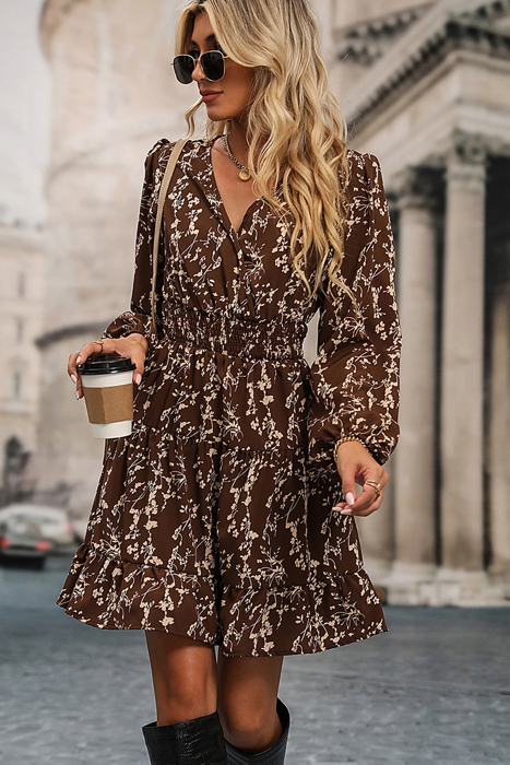 Cocoa Meadow Tiered Dress