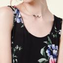  SALE!  Last Piece - Size S - only -Made in USA - Black Floral Drop-Waist Dress